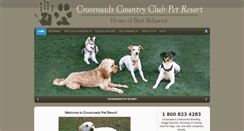 Desktop Screenshot of crossroadspetresort.com