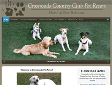Tablet Screenshot of crossroadspetresort.com